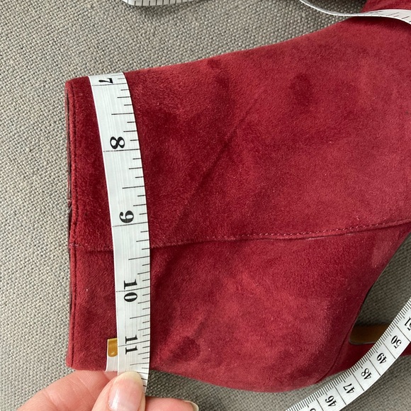 Banana Republic Red Suede Booties - Picture 7 of 9